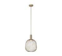 Suspension industrielle taupe Lucide Esterel, abat-jour filaire métal 1xGU10, ?25 cm