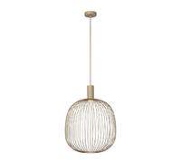 Suspension industrielle taupe Lucide Esterel abat-jour filaire métal GU10 25W ?40 cm