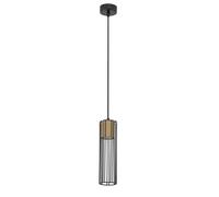 Suspension industrielle tube noir/or Fobia GU10 Sigma
