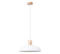 Sollux Lighting Indy lampe suspendue 1x15 W blanc-bois SL.1323