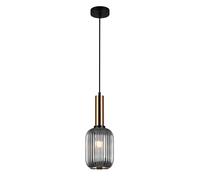 Suspension Italux Antiola moderne laiton verre Ø15 cm