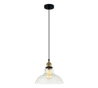 Suspension Italux Hubert industrielle noir Ø28 E27