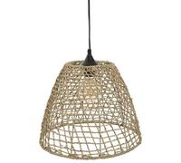 Suspension luminaire cône en rotin Jada - Diam. 35 cm