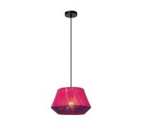 Suspension japandi rose en corde de coton 1xE27 60W JESSICA Lucide