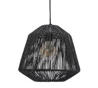 Suspension luminaire effet corde Ethnik - H. 90 cm - Noir