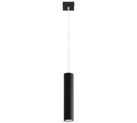 Suspension LAGOS 1 noire métal GU10 Ø8 cm Sollux SL0327