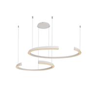 Suspension Lampe à suspendre Plafonnier Métal Blanc TRIAC Dimmable LED H 118 cm
