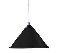 Suspension Lampe de salon Salle de plafond Couloir Lampe à suspendre noire en kit, ampoules LED incluses