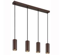 Suspension Lampe de table à 4 flammes bronze, aluminium métal, 4x GU10, LxlxH 61x6x120 cm