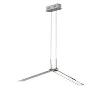 Suspension lampe de table à manger Suspension LED, dimmable, spots pliables, 26,5W 1700lm blanc chaud, LxH 100x150 Wofi 6319.01.64.8000