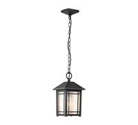 Suspension lampe d'extérieur lampe de balcon aluminium verre IP44 suspension 1 ampoule