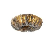 Suspension Lampe Lustre Moderne Créativité Plume Plafond Ht Abat-Jour Moelleux Minimaliste Décor for Chambre Fille Chambre-Gris 80Cm/Gris/60Cm Lampe Lampe/Gris/70Cm(80Cm)