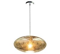 Suspension lampe pendule chromée spot de plafond gravé éclairage de salon