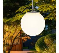Suspension Lampe Solaire Extérieure de Balcon Sangles en Caoutchouc Boule LED D