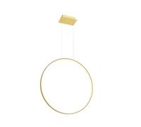 Suspension lampe suspendue anneau LED lampe de salle à manger lampe design dorée H 150 cm