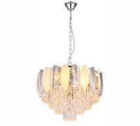 Suspension lampe suspendue lampe de table à manger lustre cristaux fumée H 139 cm