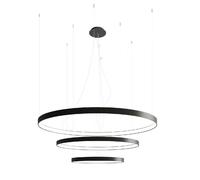 Suspension lampe suspendue lustre LED salle à manger lumière vache design noir D 110cm