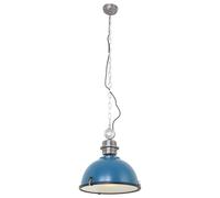 Suspension lampe suspendue plafonnier lampe de salle à manger métal verre bleu H 55cm
