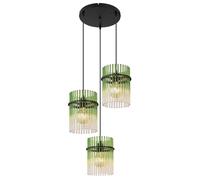 Suspension lampe suspendue plafonnier salle à manger lumière gaz 3 lampes vert