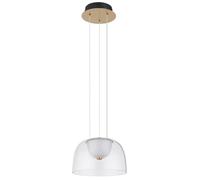 Suspensions Lampe à Suspension Laiton LED Luminaire de Salon Verre Blanc Chaud