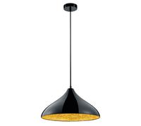 Suspension lampe suspendue ronde salle à manger éclairage E27 métal noir IP20 lumière