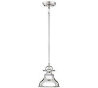 Elstead Lighting Emery lampe suspendue 1x60 W argenté QZ-EMERY-P-S-IS