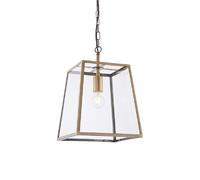 Suspension lanterne indus Hurst laiton mat E27 Endon