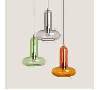 Suspension LED 15W Aluminium et Verre 3 Spots Fontans Multicolore