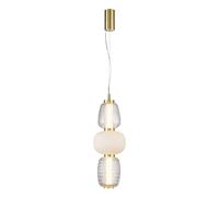 Suspension LED 28W Caro Milagro laiton verre Ø17 3000K
