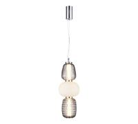 Suspension LED 28W chromée verre Caro Milagro Ø17cm