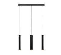 Suspension Led 3 sources lumineuses métal noir - Markslöjd - Ruben