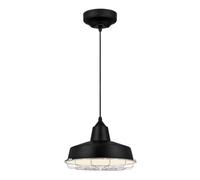 Suspension LED Academy Noir avec cage chrome Westinghouse