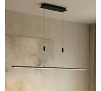 Suspension LED Arneja Lindby, dimmable, noir, Salon / Salle à manger, Aluminium, Moderne
