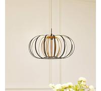 Suspension LED Birger Lucande, dimmable, noir, Salon / Salle à manger, Métal, Moderne