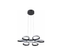Suspension LED Burton noire moderne 40W Ø52 Reality