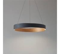 Suspension LED Daelor Lucande, dimmable, noir, Salon / Salle à manger, Métal, Design