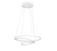 Suspension connectée LOBINERO-Z LED 43,2W en aluminium et acier blanc D580mm