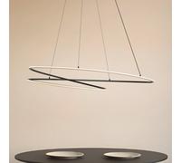 Suspension LED Gavril Lucande, dimmable, noir, Salon / Salle à manger, Métal, Moderne