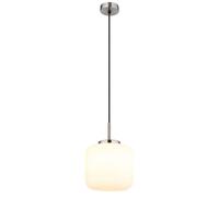 Suspension LED, lampe de cuisine, hauteur réglable, métal argenté, H 130 cm