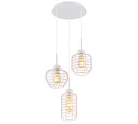 Suspension LED, lampe de salle à manger réglable en hauteur, blanche, D 37,5 cm