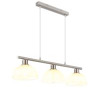 Suspension LED, lampe de salle à manger réglable en hauteur, métal, H 120 cm