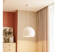 Suspension LED Lythara Lucande, blanc, Salon / Salle à manger, Aluminium, Moderne