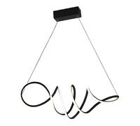 Suspension LED Milagro LOCA 56W noire 70cm 4000K IP20