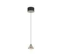 Suspension LED minimaliste conique argentée 7W CCT variable ROMEO Trio