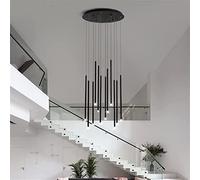 Suspension LED Moderne à Tube Long, pivotante, pour escalier, réglable, Grand Format, Style Nordique, décoration intérieure (Couleur : 8 lumières dorées, Taille : Cool)