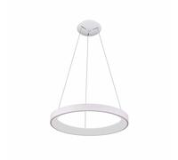 Suspension LED moderne anneau blanc 48W Vico Italux