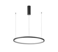 Suspension LED moderne anneau noir 38W Vinola Italux