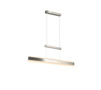 Suspension LED moderne argentée ? barre horizontale réglable 45W CCT 5250 lm