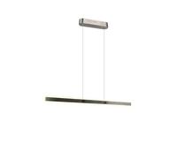 Suspension LED moderne argentée barre horizontale up & down 35W dimmable