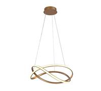 Suspension LED moderne dorée en boucle 40W 3400 lm, CCT 3000/4000/6000K